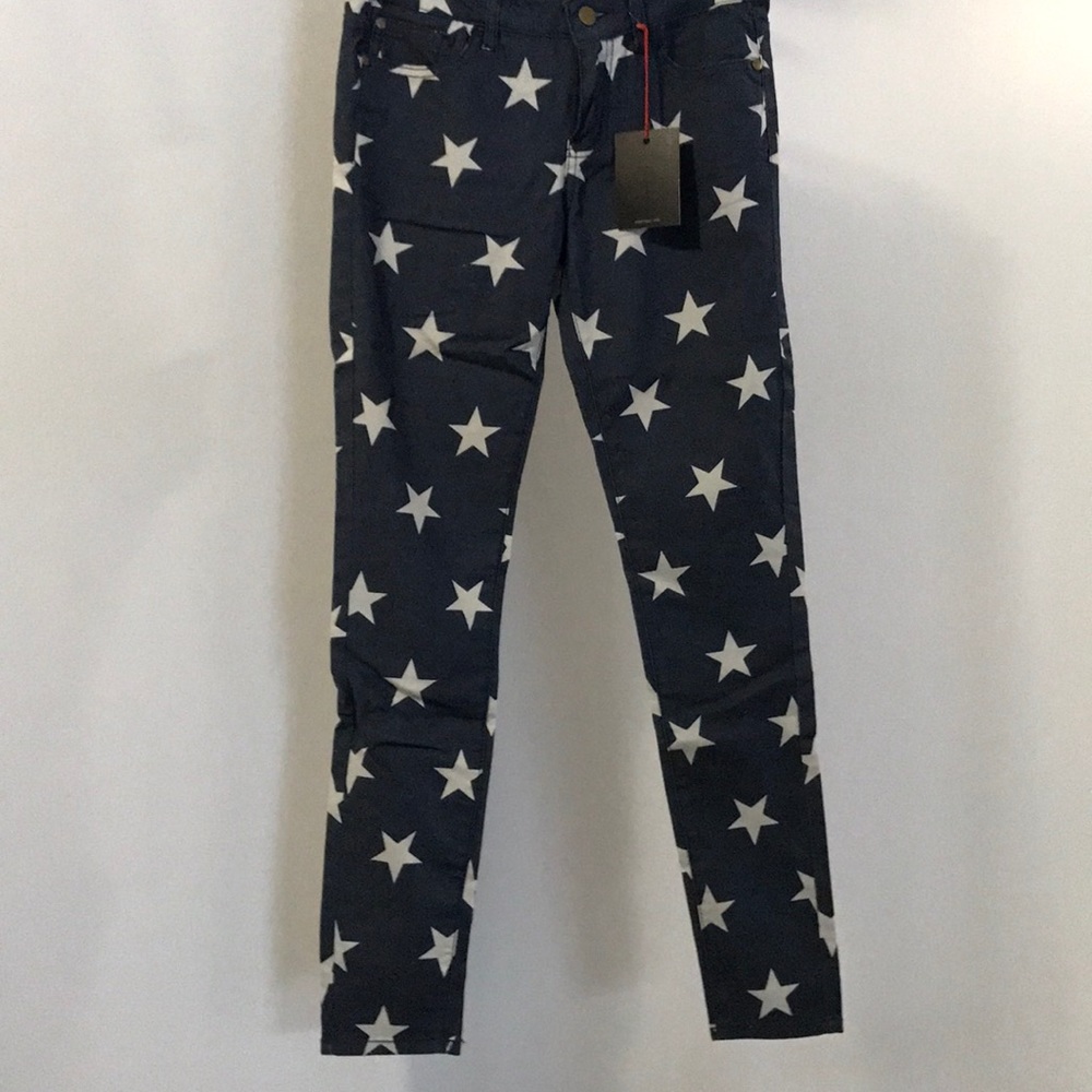 Star pattern jeans